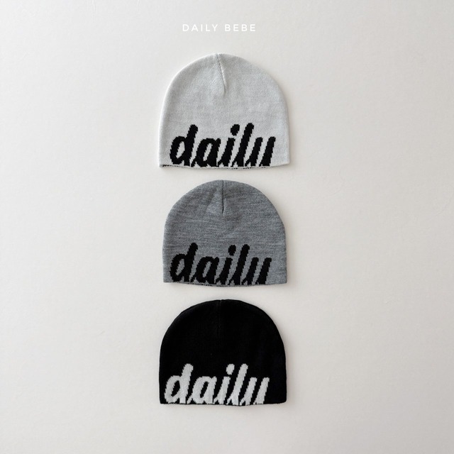 lettering beanie【DAILYBEBE】※10月中旬発送予定