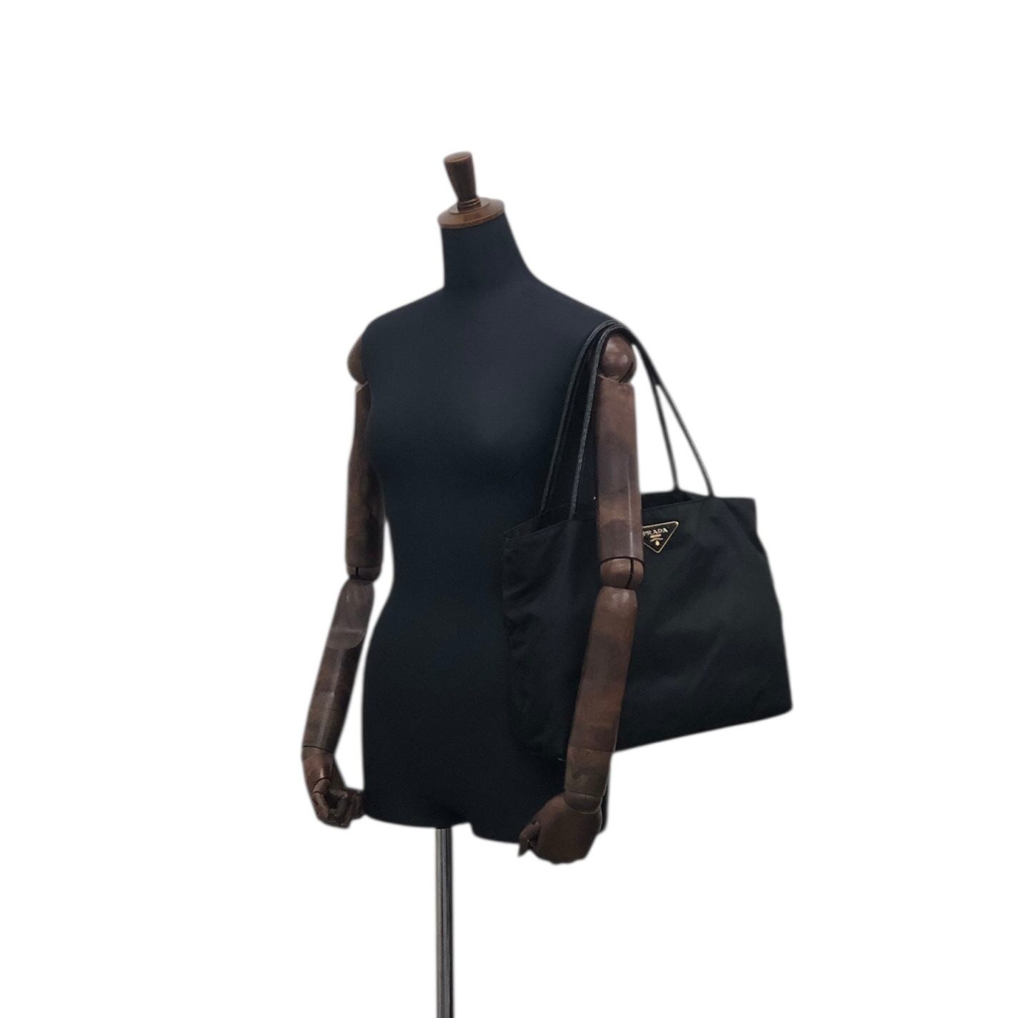 PRADA プラダ ハンドバッグ ブラック ロゴ ナイロン vintage