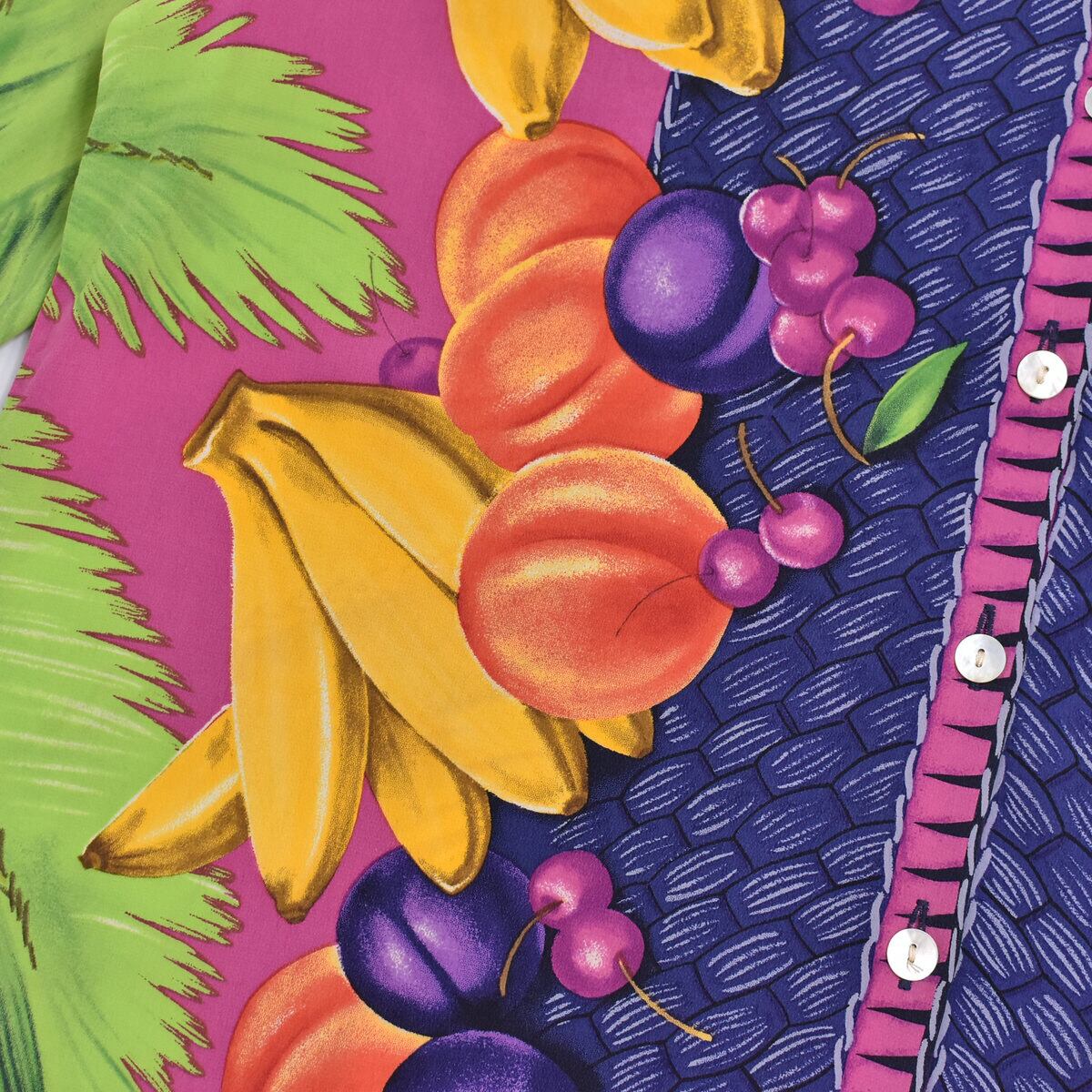 90s liz claiborne リズ・クレイボーン フルーツ柄 パネルパターン 総