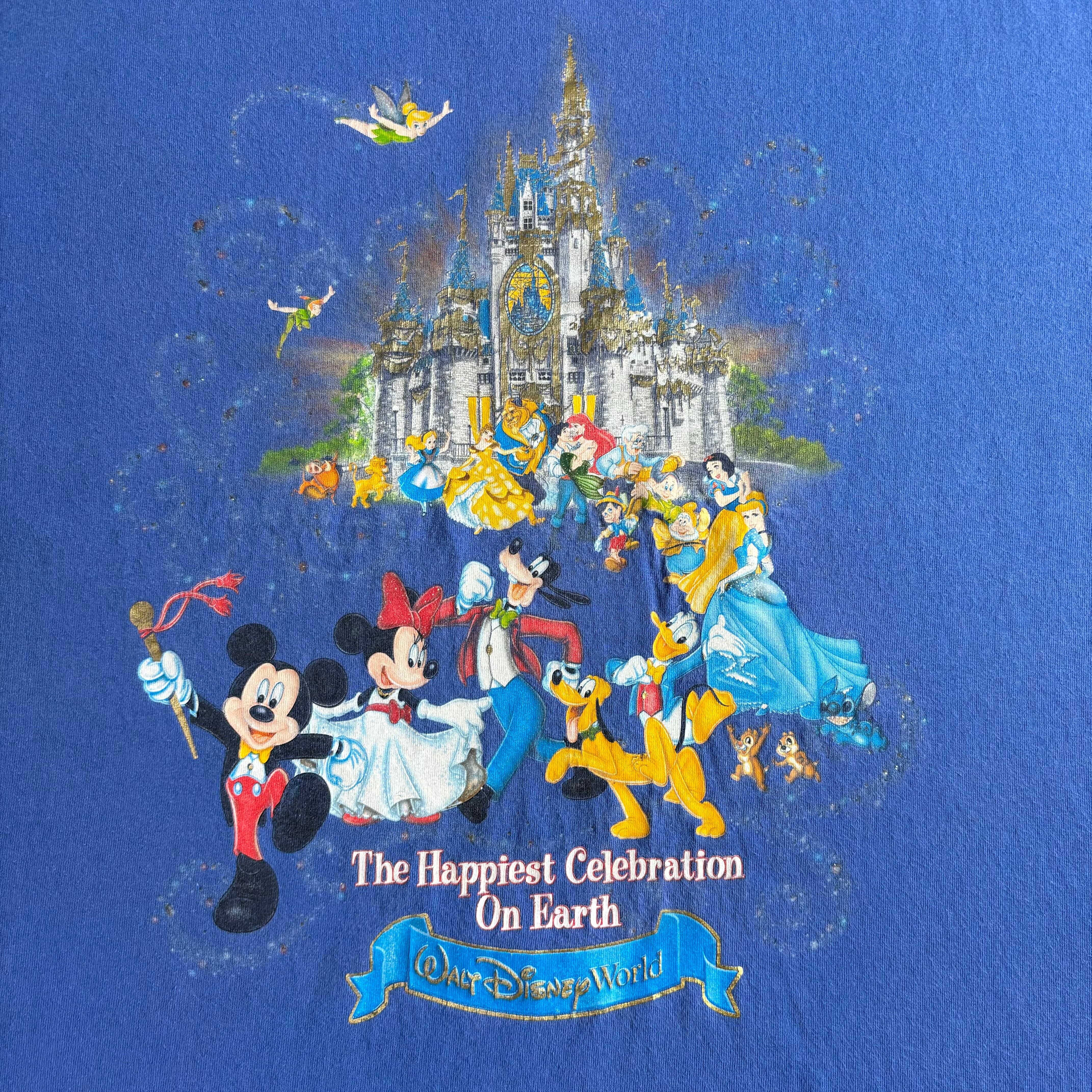《XLsize》vintage Disney ディズニー 豪華プリント Tシャツ no.3260