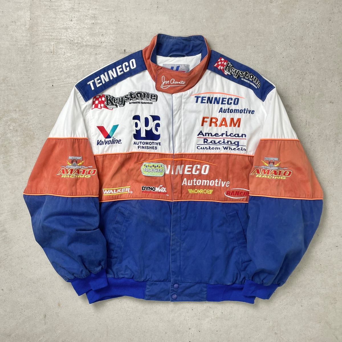 00年代 H3 SPORTGEAR NHRA レーシングジャケット 企業ロゴワッペン 