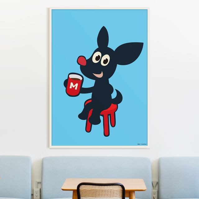 全国配送無料】大きい！B1アートポスター MILU「ぼくは ここにいる