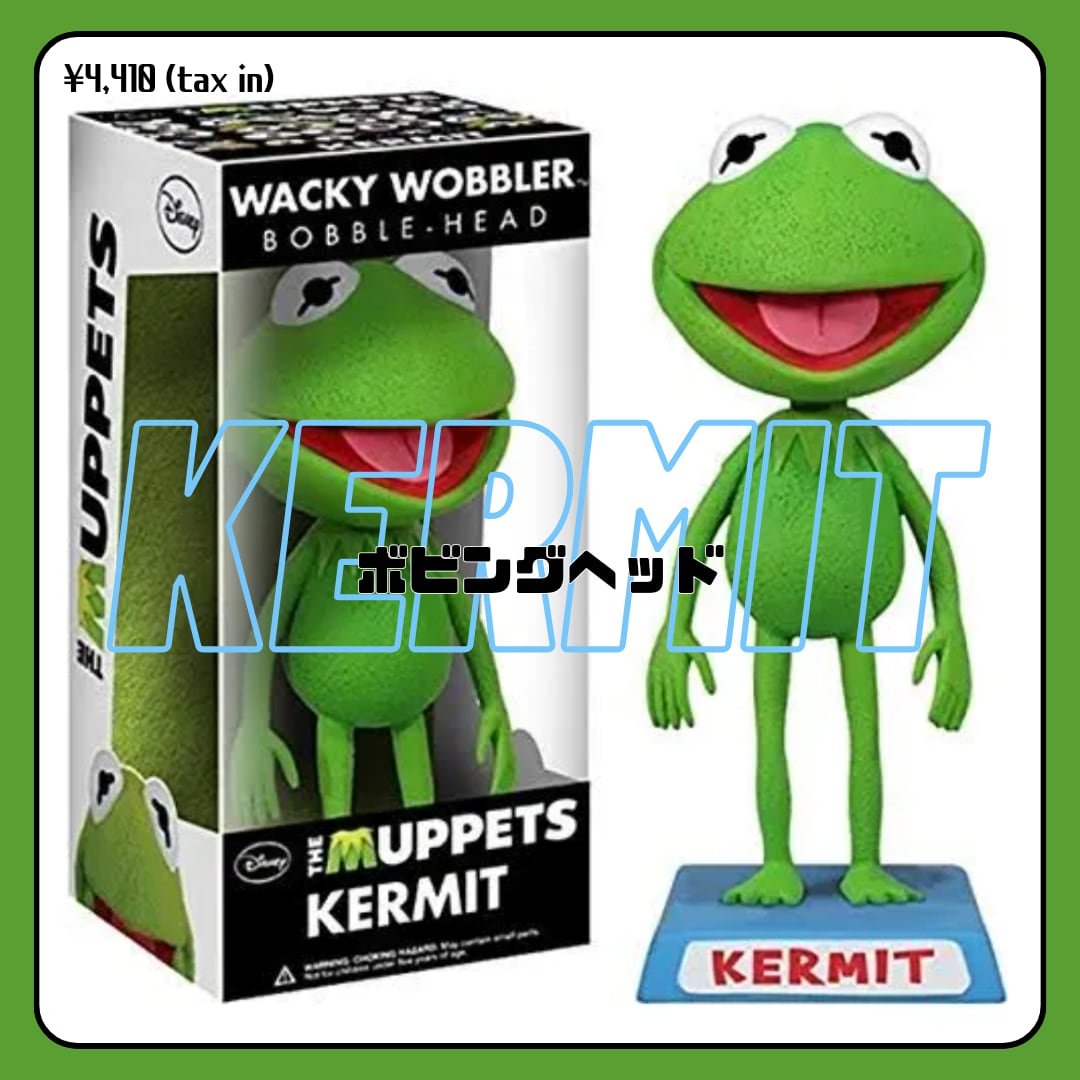 FUNKO ファンコ ボビングヘッド カーミット&ジャック ☆【カーミット(Kermit the Frog)】bobbing head / ボビング