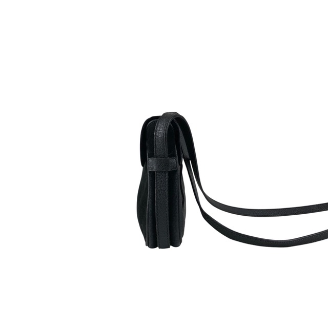 GUCCI グッチ ショルダーバッグ ブラック ホースビット サドル スエード ミニバッグ wevswd