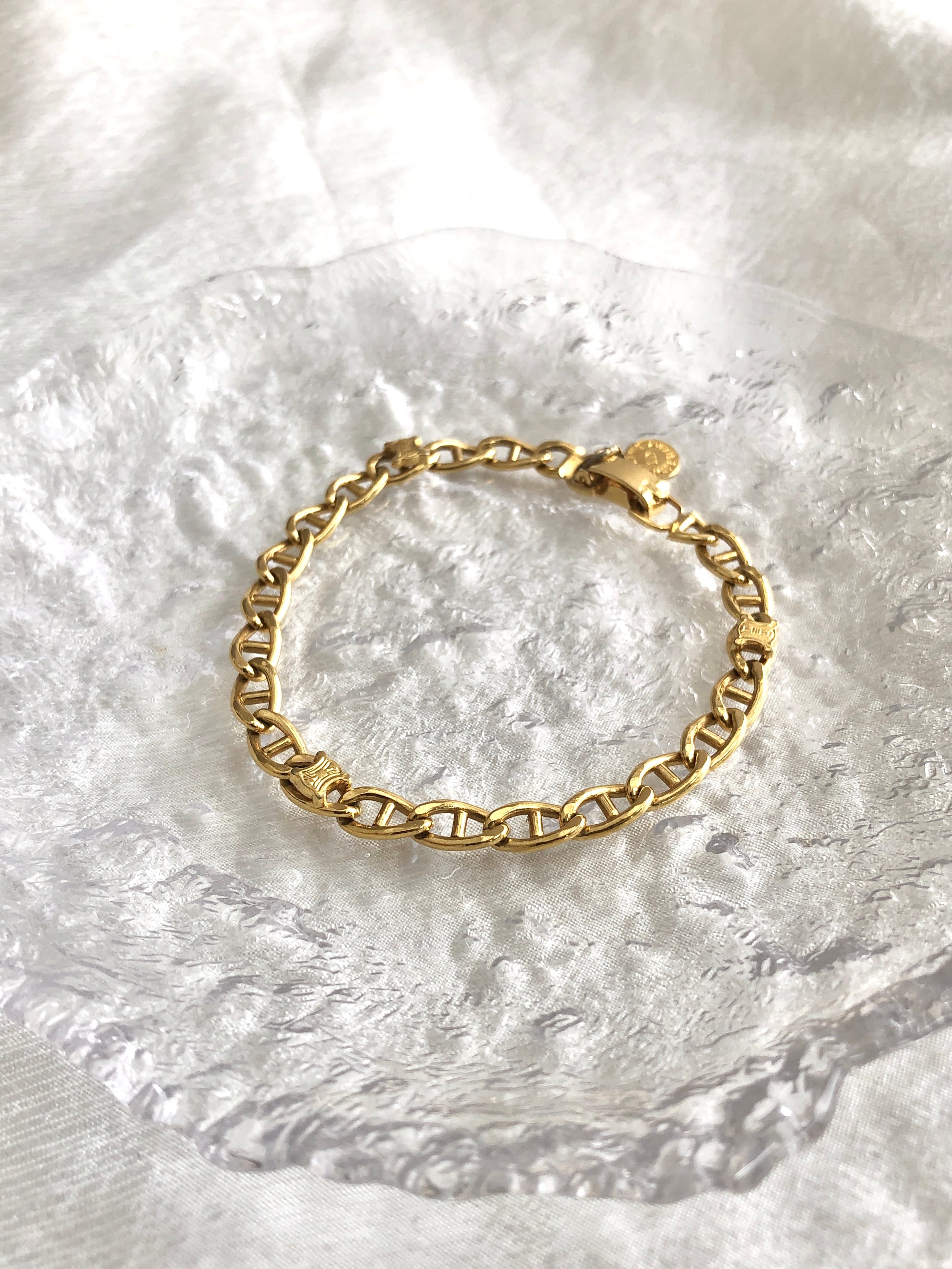 CELINE セリーヌ ブレスレット ゴールド トリオンフ vintage