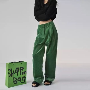 Retro Corduroy Wide Leg Pants 124803
