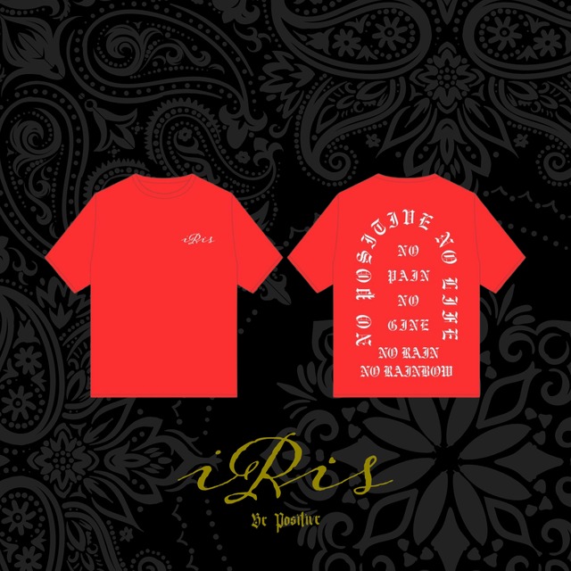 【 iRis No life s/s T-shirt】 "Red"