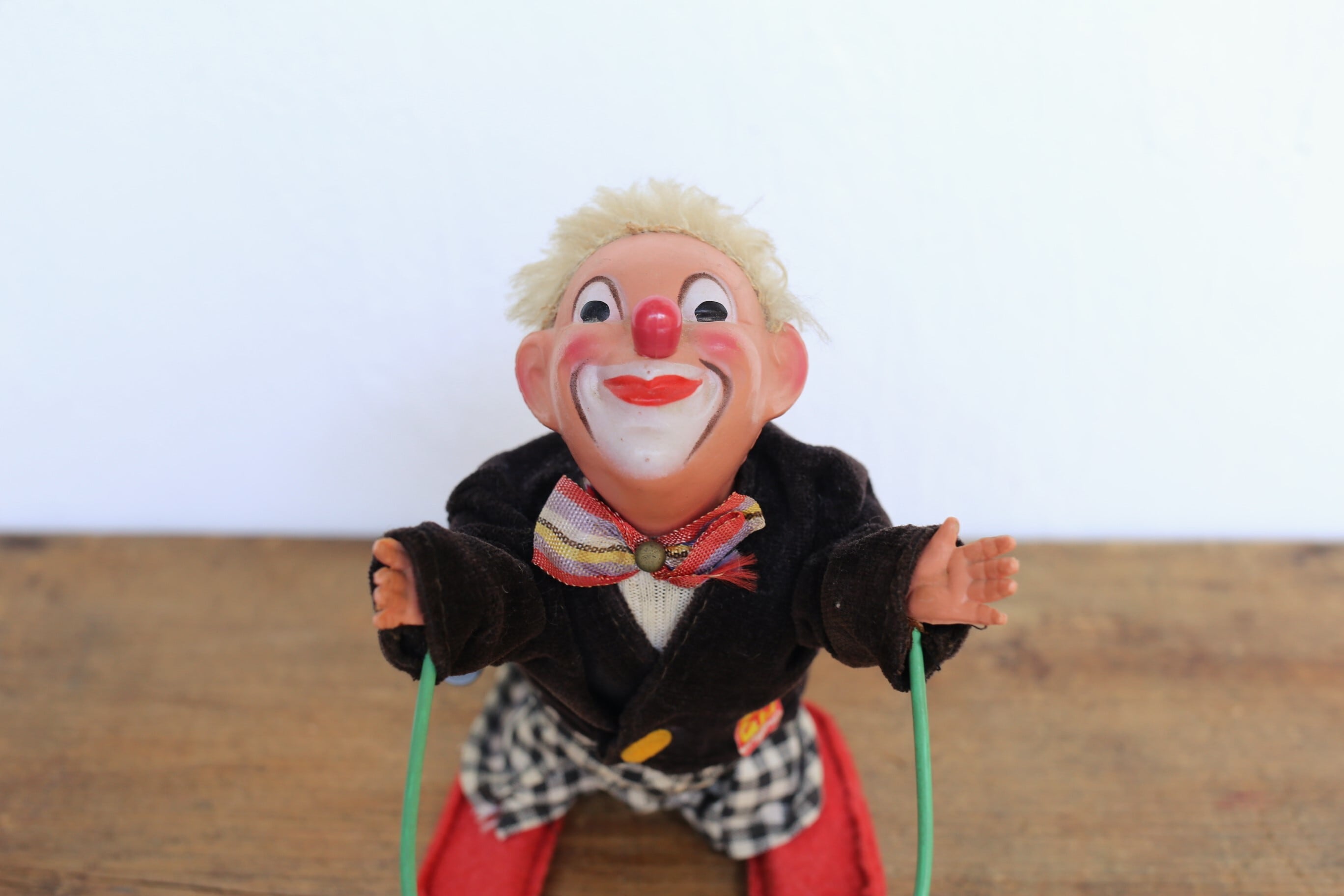 アンティーク ヴィンテージ ドイツ carl original ゼンマイおもちゃ 「バク転をする道化師」N-02451