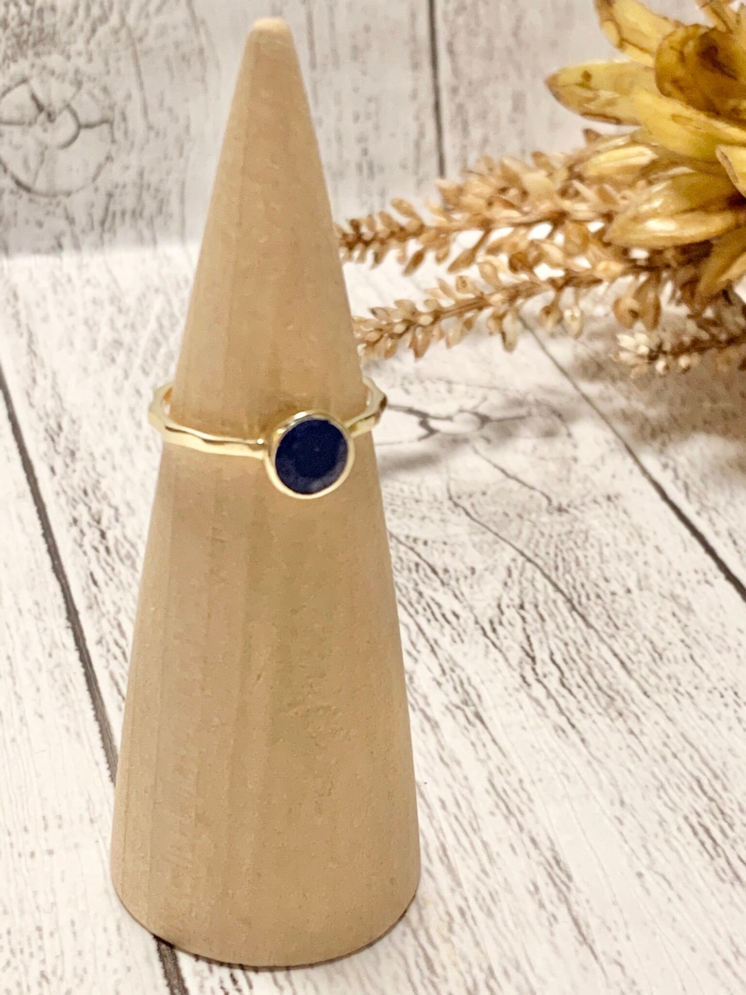 トルコ天然石リングX