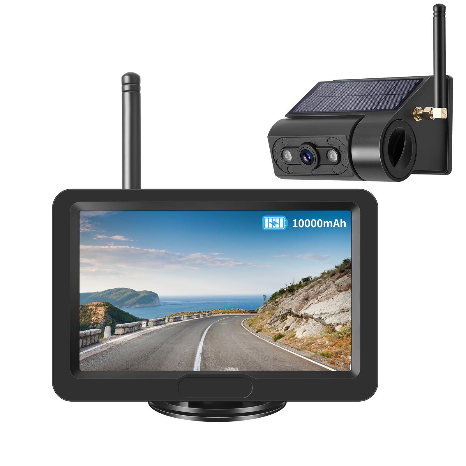 AUTO-VOX W12 無線型バックカメラ モニターセット ダブルカメラ対応 5