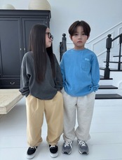 【取寄】OUR ウォッシュロゴTシャツ|秋服|韓国子供服|26/AT