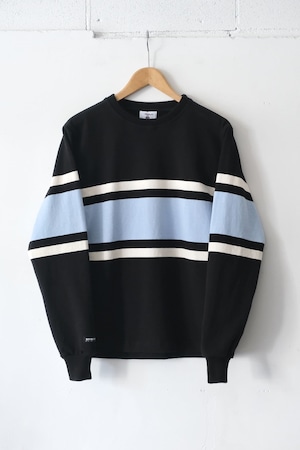 BARBARIAN  L/S Crew Neck Shirt for Directors　Black/Powder Blue