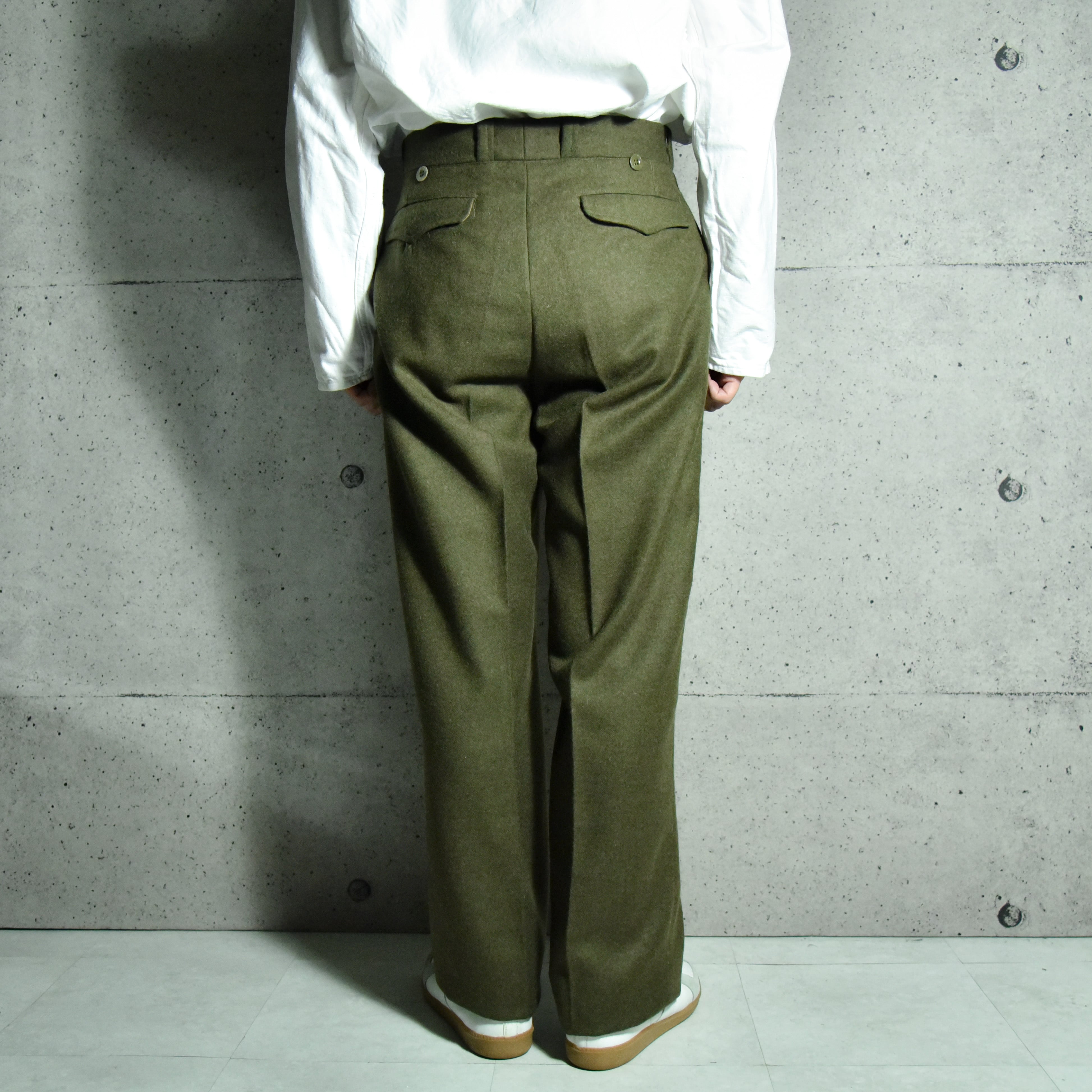 DEAD STOCK】French Army M52 Wool Trousers フランス軍 ウール