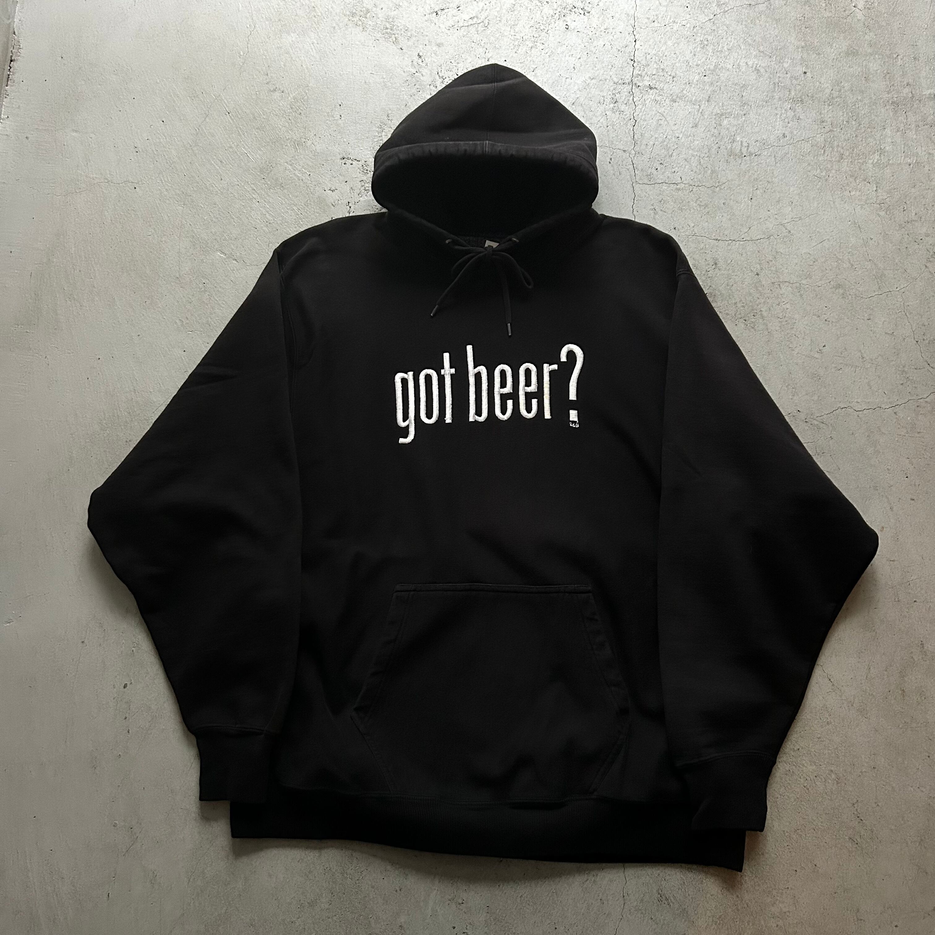 〜2000s got beer? "got milk? parody" reverse weave type sweat hoodie【高円寺店】