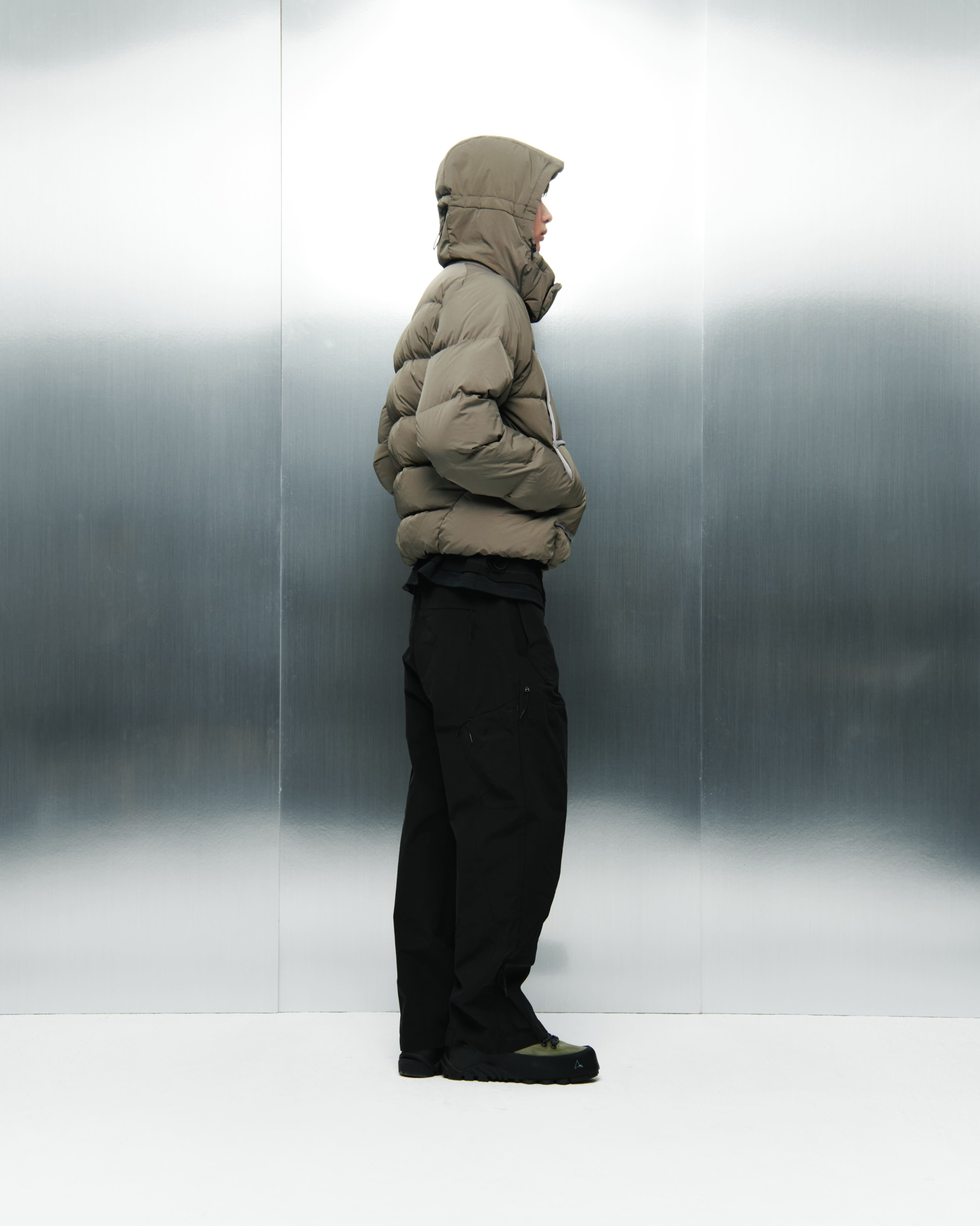 SAN SAN GEAR] TAPED PUFFER JACKET [BROWN] 正規品 韓国ブランド 韓国