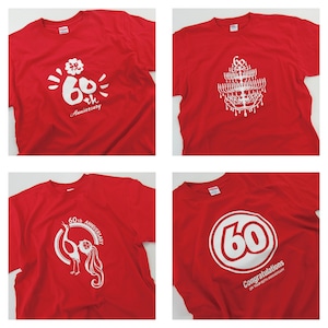 選べるデザイン 還暦祝い 祝60歳 メッセージTシャツ ms60 六十歳の長寿お祝い 退職 定年 上司 父 母 祖父 祖母 男性 女性