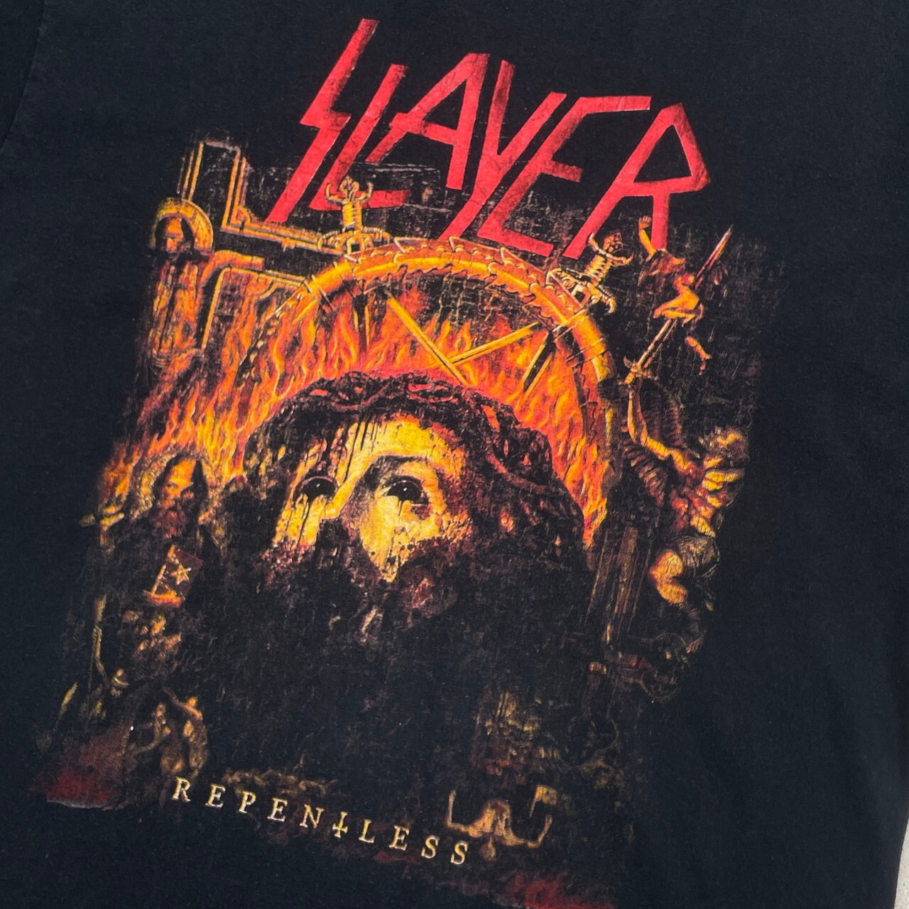 SLAYER スレイヤー REPENTLESS 両面プリント バンドTシャツ メンズL 