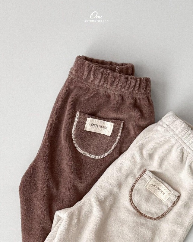 予約⌇ONU / Boucle terry pants