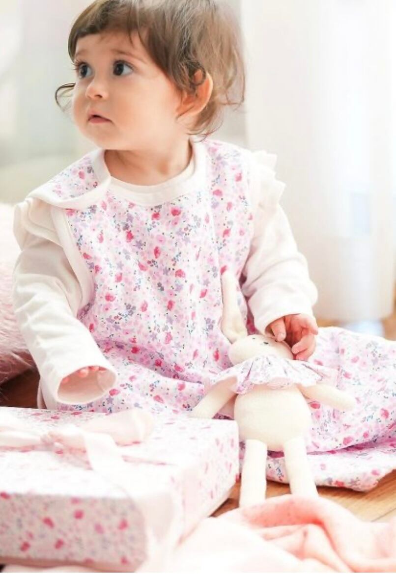 Haruulala　[Baby ]オーガニックコットンスリーパー　妖精と花たち　（ギフトBOX付き）