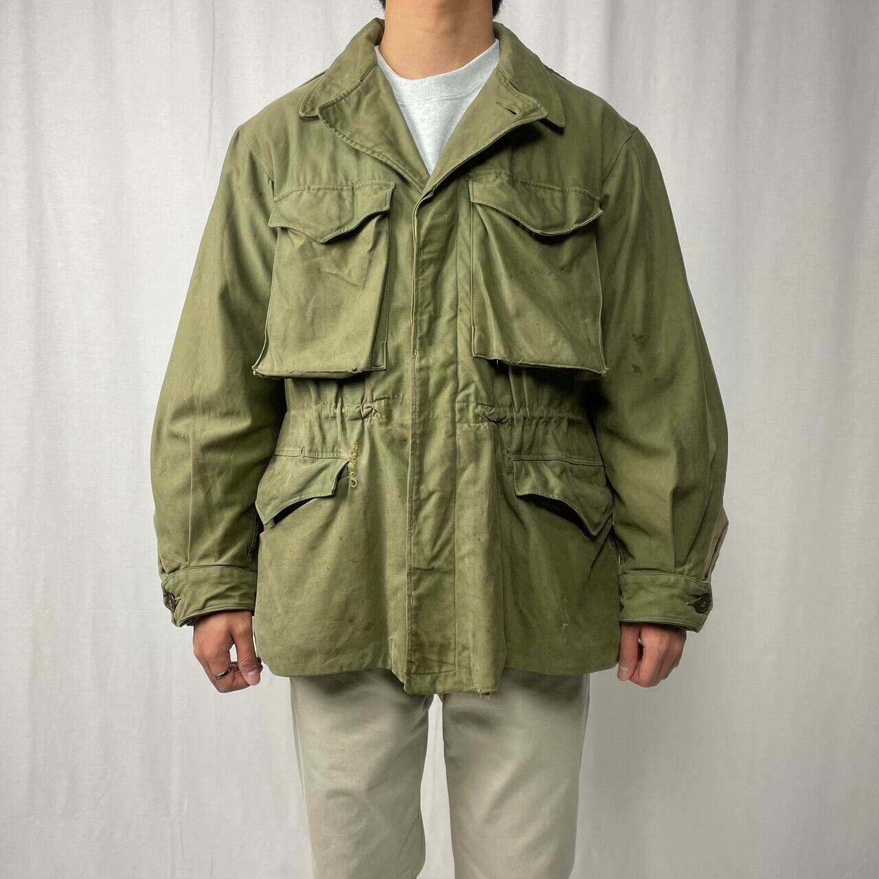 40年代 U.S.ARMY 米軍実品 M-43 ミリタリー フィールドジャケット 38S