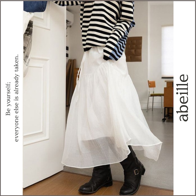 tiered sheer skirt 14776
