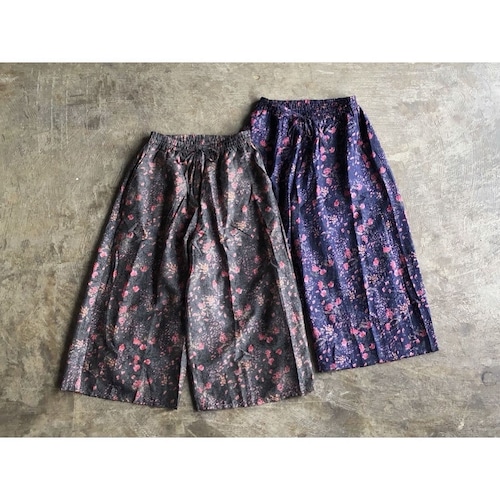 SOIL(ソイル) Cotton Silk Flower Wide Easy Pants