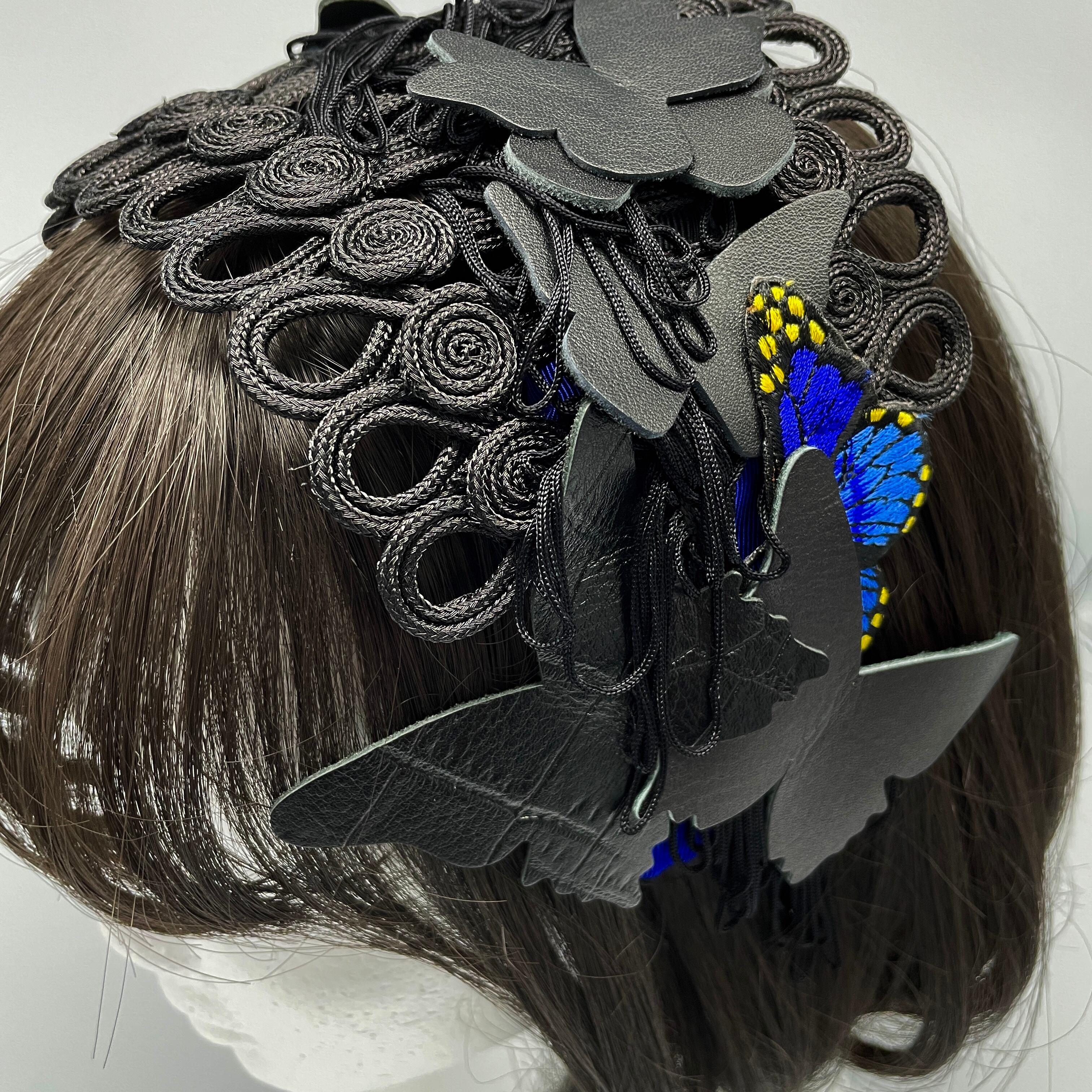 tsubakian×yuminiqueコキーユレースヘッドドレス 王道ブラック そそぐ