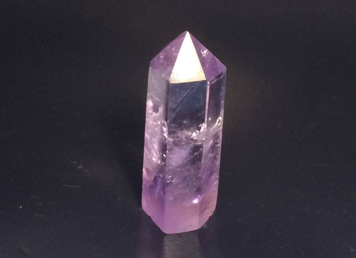 アメジスト結晶体 六角柱 紫水晶 原石 天然石 長さ45ミリ前後