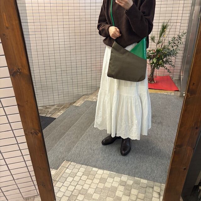 B.stuff　ナイロン×レザーコンビショルダー(フェンネル)