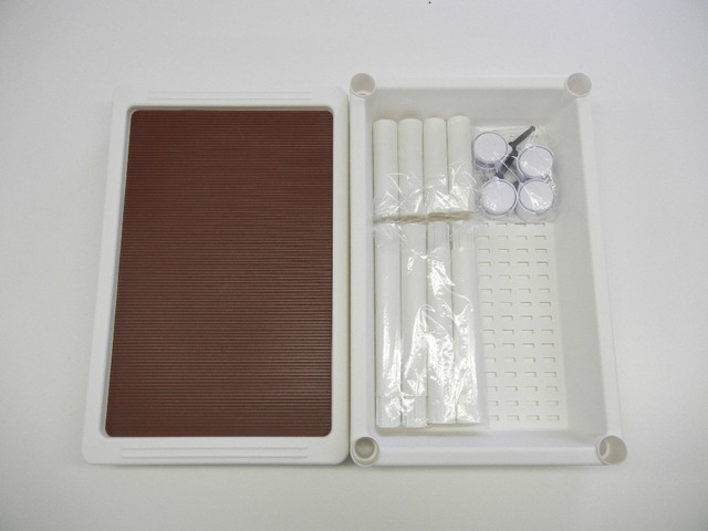 木本化学工業 サイドテーブル 2段 ホワイト 55964