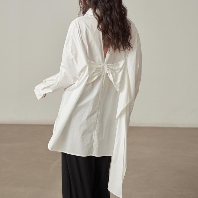 back big ribbon shirt