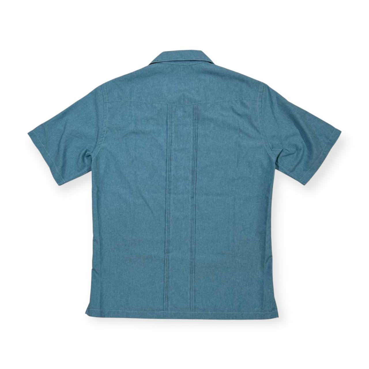 nano universe ナノユニバース 半袖 キューバ シャツ サイズ M /メンズ/水色