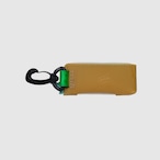 vibram light case (gum×clear) with orange glowing zip
