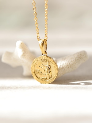 316L hawaiian coin necklace #n45