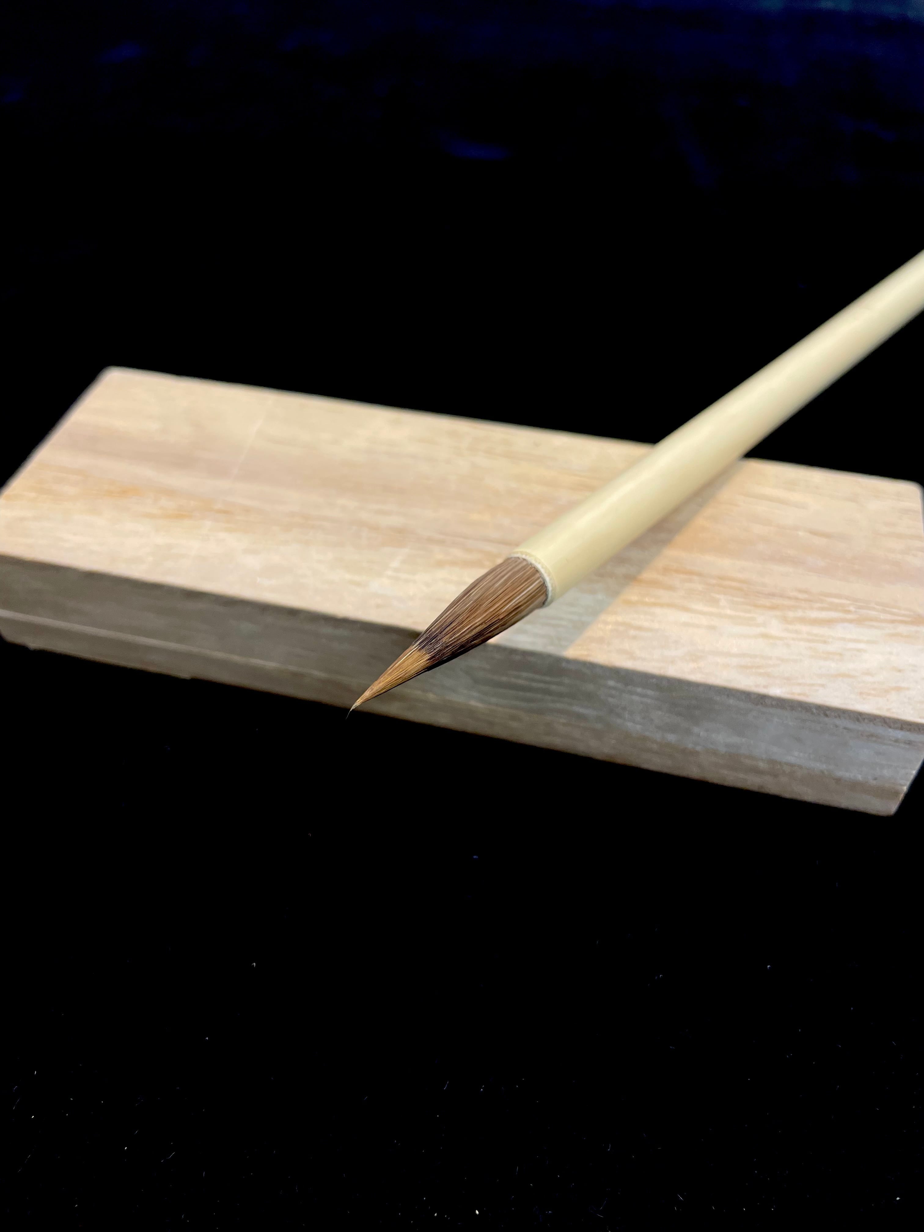 【墨研】玉泉堂小筆◆「心如水・白鷺」7本組◆未使用品◆文房四宝 和筆 筆 | アウトレット 宝研堂