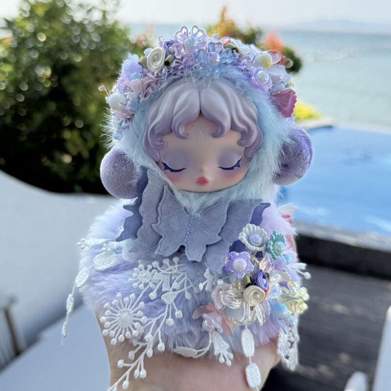 Skullpanda用 ふわふわ フラワー バタフライ ドレス+ヘアバンド
