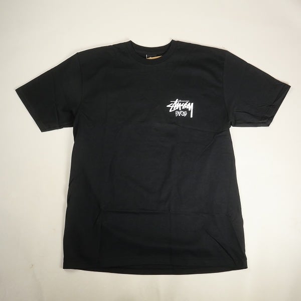 Size【M】 STUSSY ステューシー STOCK PARIS TEE BLACK パリ限定T 