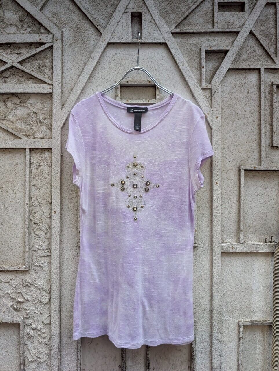 "RHINESTONE" marble tee