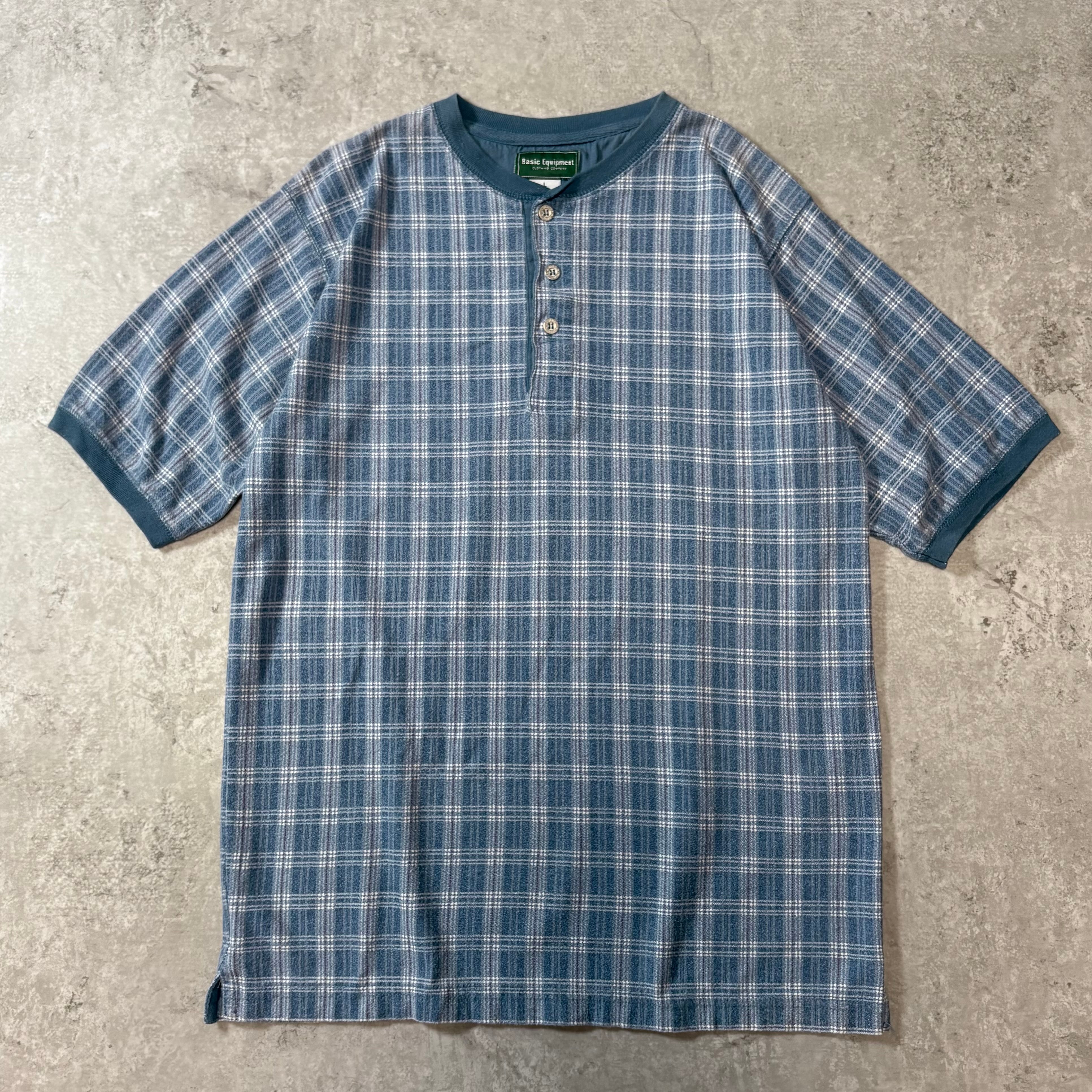2000s~ "Basic Equipment" Henry Neck T-shirt