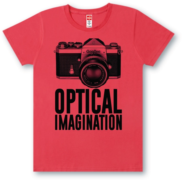 #467 Tシャツ OPTICAL/RED