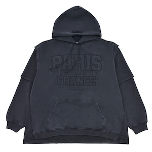 【VETEMENTS】XXXL PARIS LOGO HOODIE