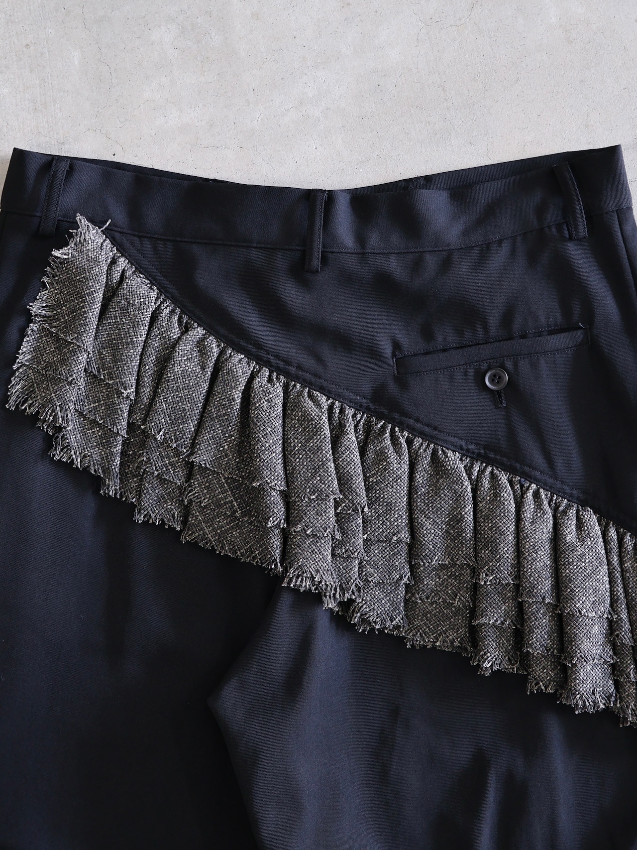 【Y's】hip design straight slacks