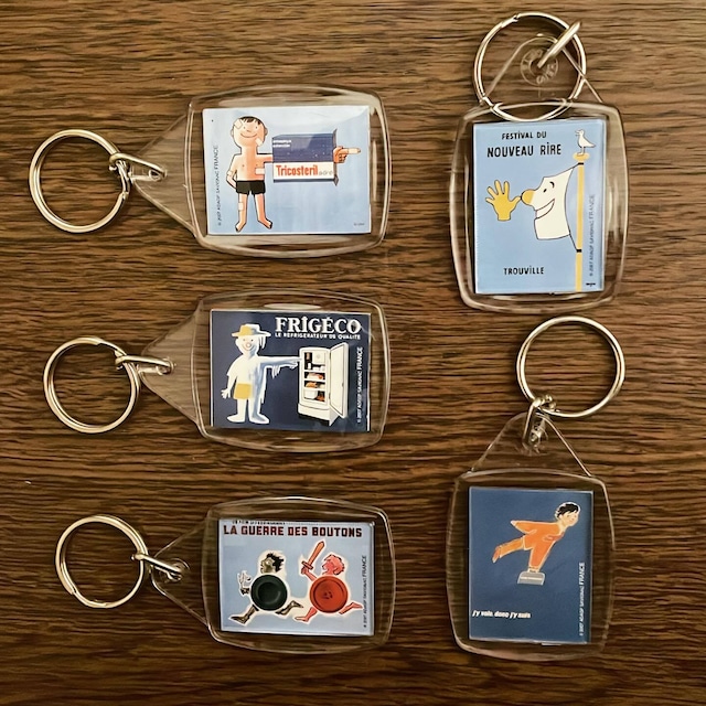キーホルダー「レイモン・サヴィニャック　5個セット　フランス製」 - メイン画像