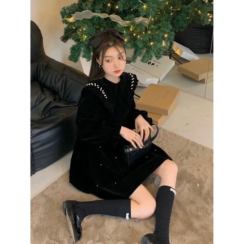 パール ミニ丈ワンピース G104CON0074