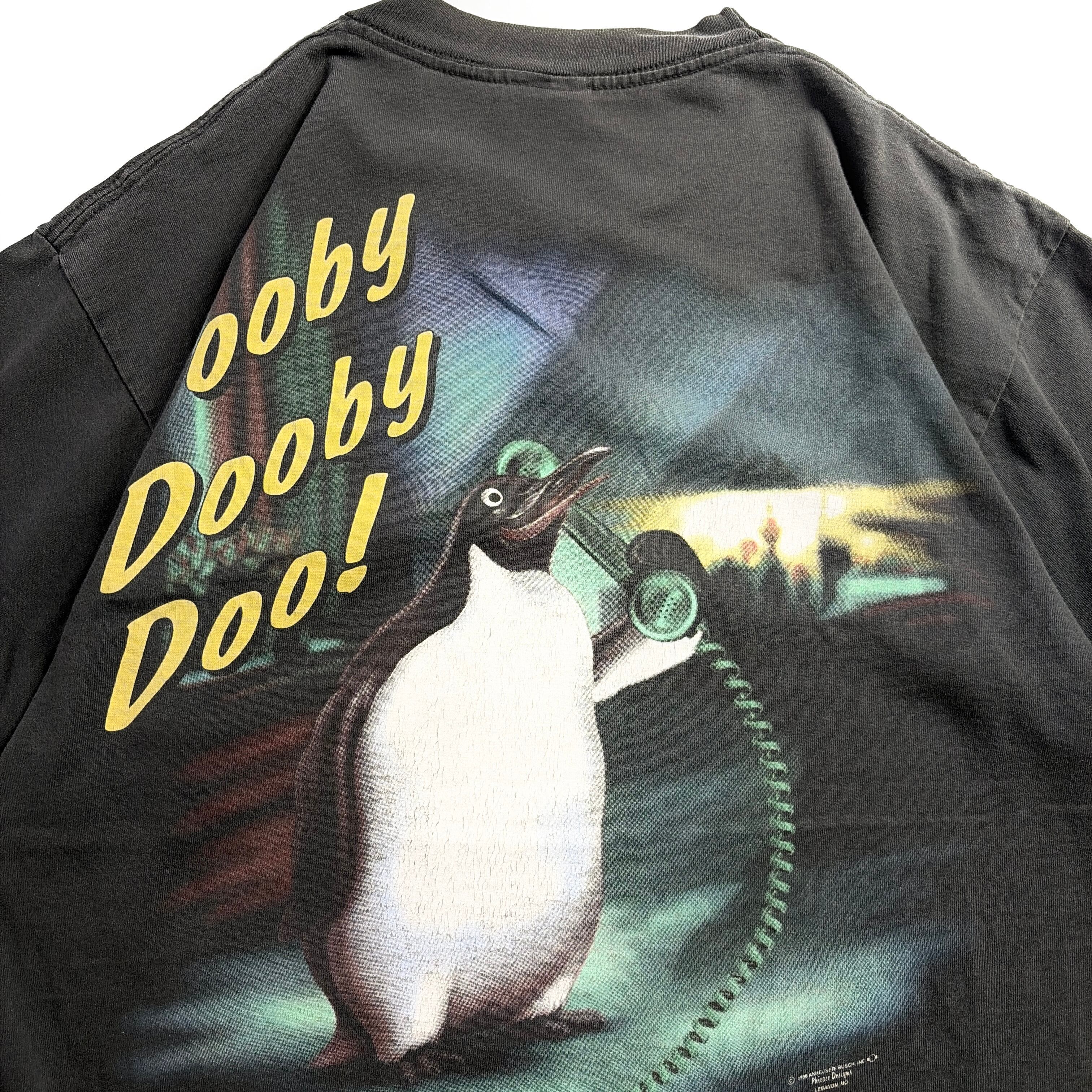 90s Bud Ice Penguin Graphic T-Shirt