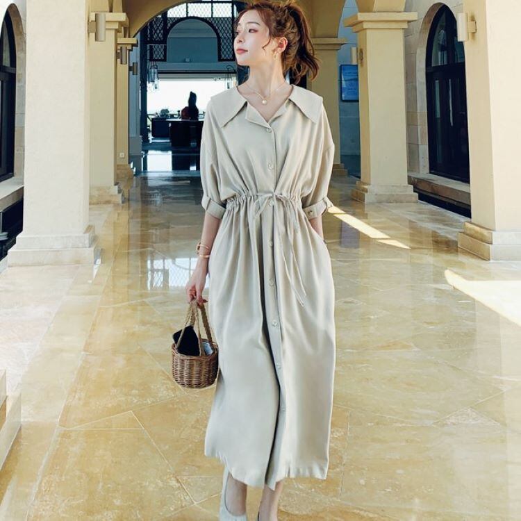 夏新作 シャツワンピース ロング丈 ロングワンピース レディース ワンピース ロング 半袖 ミモレワンピース ワンピース ロング丈 ワンピース ミモレ丈 シャツワンピ ワンピ ウエストマーク ウエストリボン 春夏新作 夏 夏服 春夏 新作 ベージュ P49 Kirari きらり 夏新作 シャツワンピース ロング丈 ロングワンピース レディース ワンピース ロング 半袖 ミモレワンピース ワンピース ロング丈 ワンピース ミモレ丈 シャツワンピ ワンピ ウエストマーク ウエストリボン 春夏新作 夏 夏服 春夏 新作 ベージュ P49 Kirari きらり
