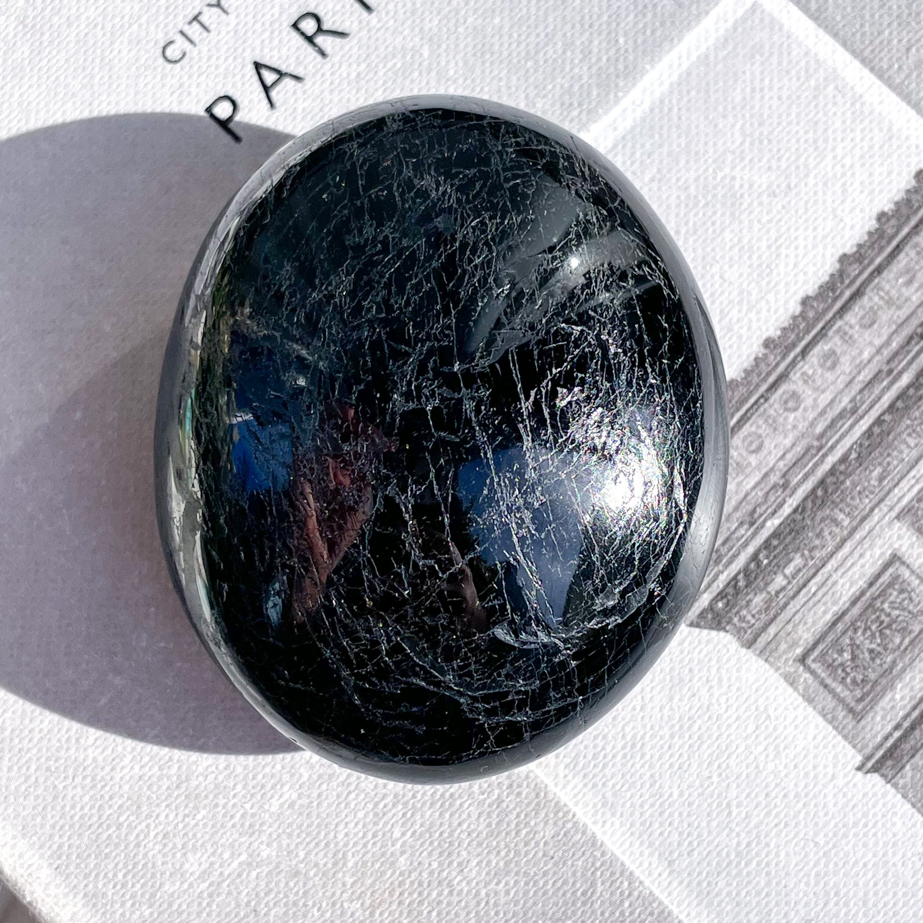 Black Tourmaline Palmstone ✧ ブラックトルマリン
