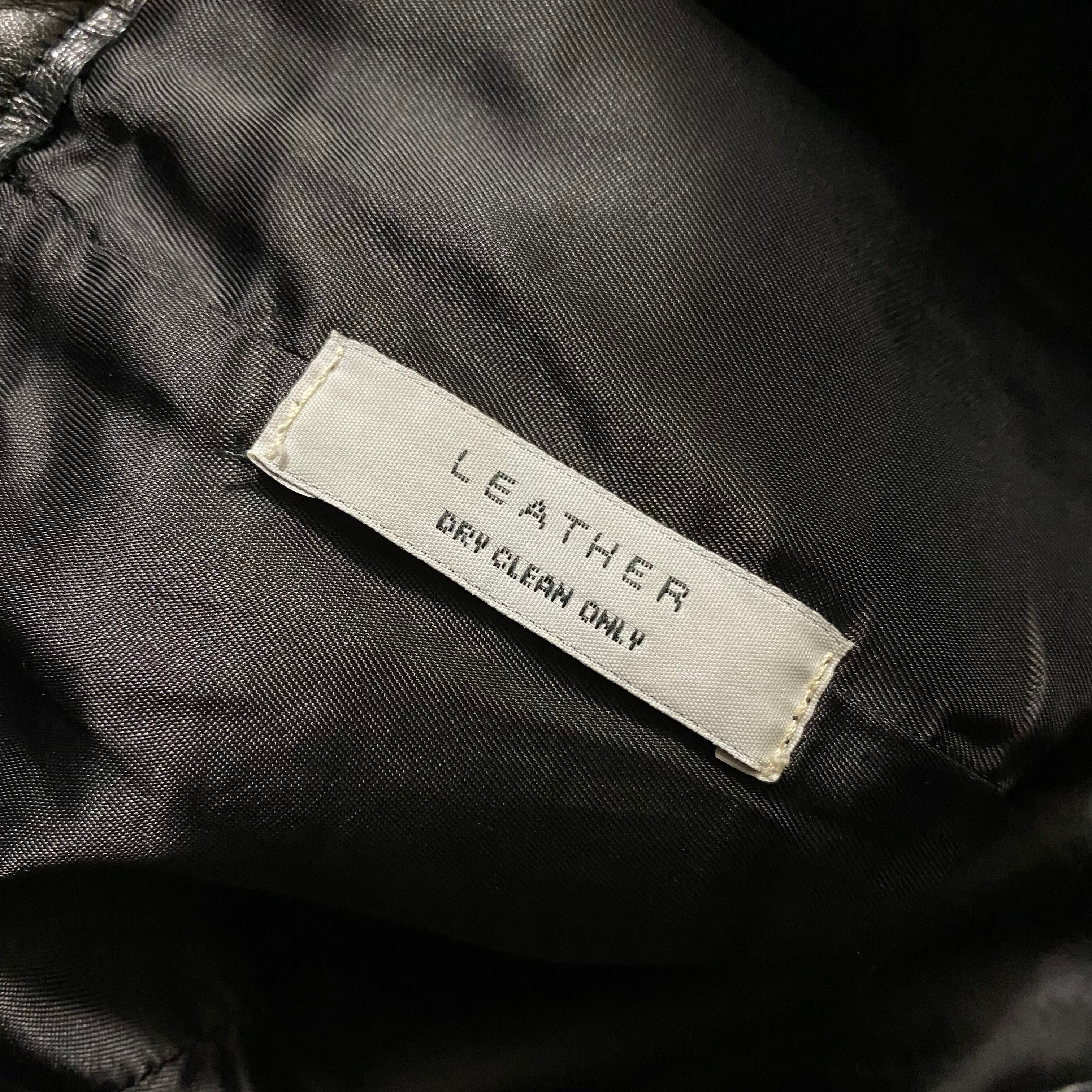 COSTUME NATIONAL HOMME black leather pants | NOIR ONLINE