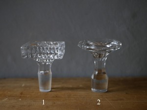 no.1 (1~2) BOUCHON  ガラスの蓋 ブロカント アンティークのある暮らし