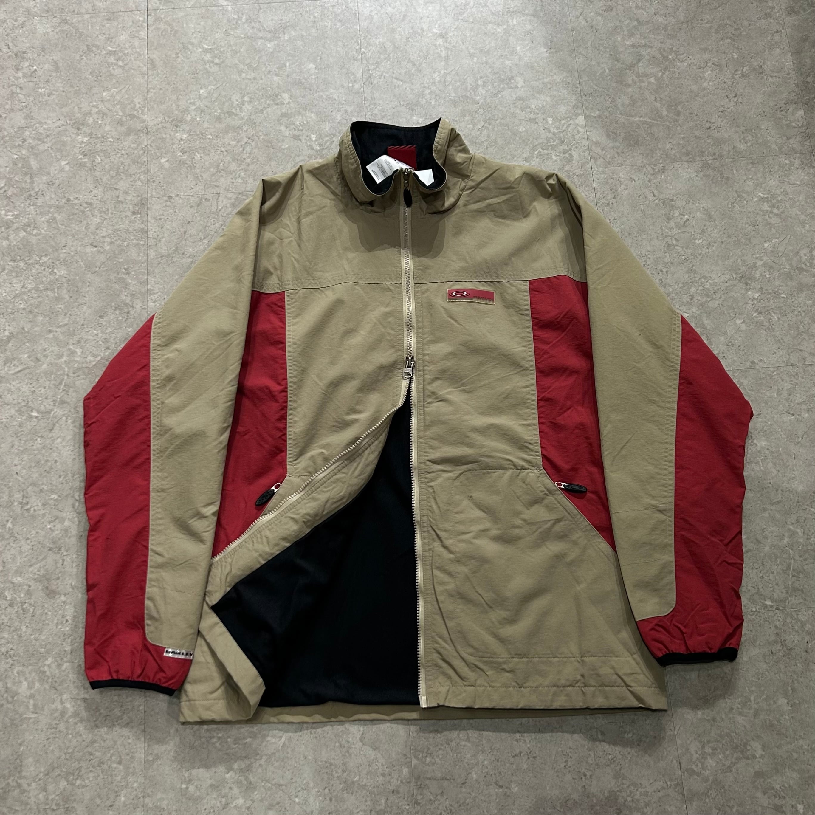 00s OAKLEY 2tone double zip nylon jacket【仙台店】